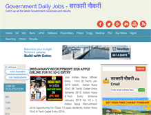 Tablet Screenshot of governmentdailyjobs.com